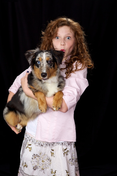 Girl and Puppy 1