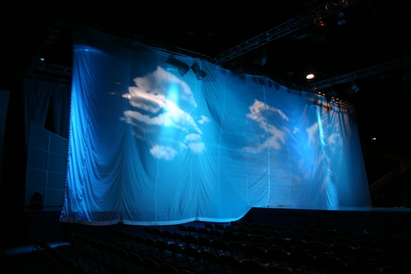The kabuki curtain...