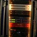 Rack of Audio processing gear